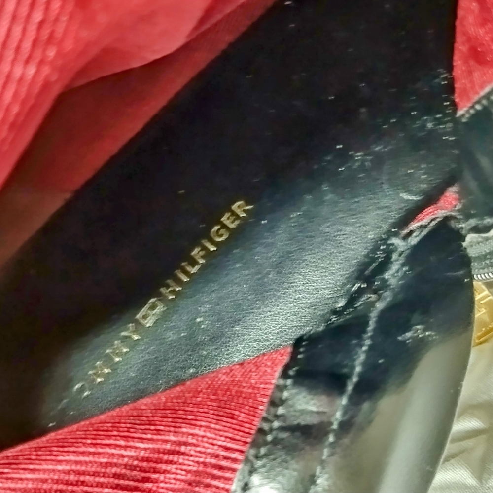 Tommy Hilfiger Riding Boots size 10 M black faux leather water resistant great - Picture 4 of 16